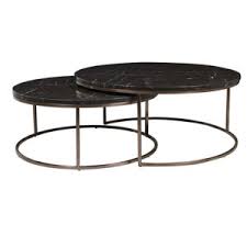 Relax and enjoy a nice cup of coffee at a beautiful. Elle Round Nest Coffee Table Black Gold Ash Road