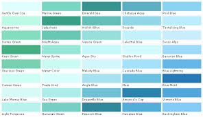 aquamarine color chip sample swatch palette color