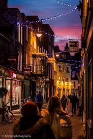 Christmas Lights Travel Around Europe City Of Cambridge Night City
