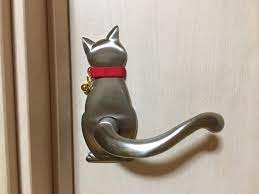 14 000rt 猫のドアノブが可愛すぎる ドアノブ交換しちゃった ドアノブ ドア 猫