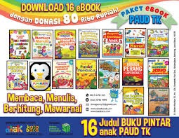 Download 16 Judul Buku Ebook Pintar Membaca Menulis Menghitung Mewarnai Anak Paud Tk Dengan Donasi Buku Membaca Membaca Buku