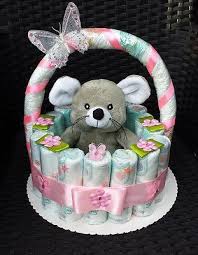 Oder möchtest du mit einem schönen geschenk zur geburt die besten geschenkideen zur geburt, eine tolle auswahl an selbstgemachten und gebastelten geschenken, alles zur. Windeltorte Korb Rosa Geburt Taufe Geschenk Fur Madchen Baby Party Pampe Baby Geschenke Geschenk Fur Baby Madchen Baby Geschenke Basteln