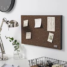 Svensas Memo Board With Pins Cork Dark Brown Ikea Memo Board Cork Board Ideas For Bedroom Memo