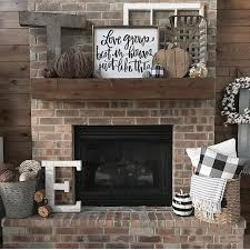 Basket With Pillows S Rustic Fireplace Decor Farm House Living Room Farmhouse Mantle Decor