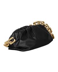 Black And Gold Purse Bottega Veneta The Pouch Chain Bag In Black Gold En 2020