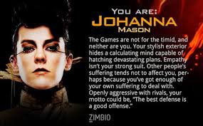 Which Hunger Games Character Are You Hunger Games Characters Johanna Mason Hunger Games Johanna