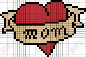 Werkzeug und baumaterial für profis und heimwerker. Mother S Day Pixel Art Stitching Stitching Sketch Modele Pixel Art Pixel Art Dessin Petit Carreau