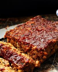 Vegan Mushroom Meatloaf With Sticky Asian Glaze Gluten Free Recipe Mushroom Meatloaf Vegetarian Meatloaf Recipes