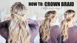 Next, create an extreme far part on whichever side floats your boat …. How To Do A Crown Braid 2 Easy Ways Twist Me Pretty Youtube