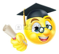 48623920 Un Emoticono Sonriente Emoji Car Cter Graduaci N Graduado Rostro La Celebraci N De Su Certificado De Jpg 350 323 Gute Wunsche Witzig