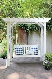 Diy Porch Swing Pergola Sincerely Marie Designs Diy Porch Swing Pergola Diy Porch