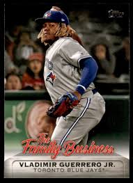 He made his professional debut in april 2019. 2019 Topps Update The Family Business Fb24 Vladimir Guerrero Jr Nm Mt