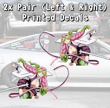 2x Pair Side Mitsuri Kanroji v1 Love Hashira Breathing Demon Corps Sexy Hot  Boobs Waifu Blade Katana Anime Manga Printed Car Vinyl Sticker Decal |  Jalapenos Decals