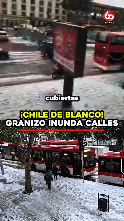 🌧️¡ MAL CLIMA EN CHILE! Ciudadanos reportan la caída de granizo y lluvia en diversos sectores de Santiago de Chile, afectando a comunas como Providencia, Ñuñoa, Las Condes, Vitacura y La Florida.