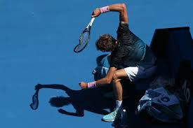 Alexander zverev roasted, singlet crime, biceps, body shaming dalecrudden february 9, 2021 alexander zverev was clearly unaware of this issue, but he was not necessarily a fan of the outfit he chose to start the australian open. Zverev Throws Epic Tantrum In Australian Open Meltdown
