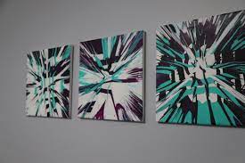 We also used round canvas. Create This Diy Abstract Acrylic Pour Spin Art Using A Drill