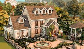 Stone House The Sims 4 In 2021 Sims House Sims 4 House Design Sims
