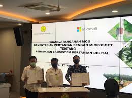 Kementerian pertanian republik indonesia, south jakarta, jakarta, indonesia. Kementerian Pertanian Menandatangani Mou Dengan Microsoft Indonesia Untuk Mengembangkan Ekosistem Agrikultur Berbasis Data Indonesia News Center