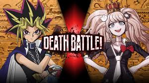 Junko can be unlocked by collecting her card from the card death machine. Yami Yugi Vs Junko Enoshima Death Battle Know Your Meme