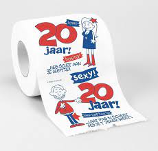 Bol Com Cadeau Toiletpapier Wc Papier Rol 20 Jaar 20e Verjaardag Verjaardagscadeau