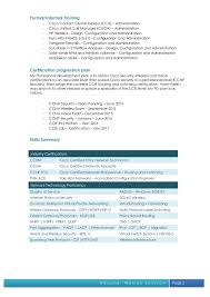 resume ccnp