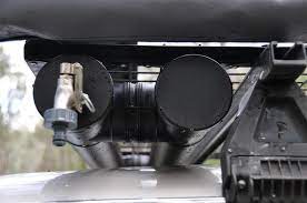 For easier installation, many waste and pipe fittings don't require a solvent to. A Pvc Water Tank On The Roof Racks Water Tank Truck Camping Water Storage