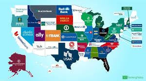 The Biggest Bank In Every State Commerce Bank Map Big