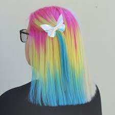 New The 10 Best Hairstyle Ideas Today With Pictures I Have A Bunch Of Jokes About How This Pride Hair Is Not Str Rainbow Hair Vivid Hair Color Dyed Hair