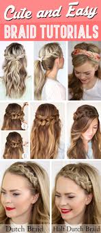 A simple hairdo with minimal upkeep, braids will keep your hair out of your face and make you look good while doing it. 30 Cute And Easy Braid Tutorials That Are Perfect For Any Occasion Cute Diy Projects
