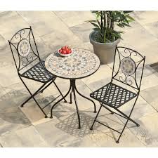 Gallery of mosaic bistro table set. Turin Mosaic Bistro Set Table 2 Chairs