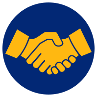 Image result for handshake icon navy