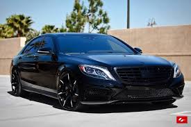 All Blacked Out Mercedes Benz S Class Black Mercedes Benz Mercedes Benz S550 Custom Wheels
