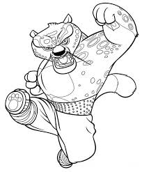 Baby panda with mommy panda: 19 Kung Fu Panda Printable For Kids Coloring Pages