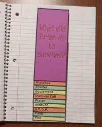Ten Interesting Facts Surviving In The Wilderness Book Units Teacher Teaching Reading Skills Hatchet Novel Study Middle School Reading