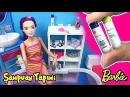 barbie sampuan yapimi kendin yap barbie evi banyo esyalari oyuncak yap youtube barbie oyuncak barbie ev