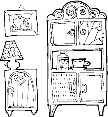The living room generally refers to a large room in a residence or a house. Living Room Furniture Coloring Page Dibujos De Muebles Full Size Png Download Seekpng