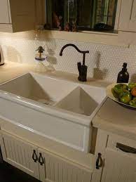 Farmhouse Fresh Herbeau Luberon Fireclay Double Sink In French Ivory Farmhouse Sink Kitchen Country Kitchen Sink Farmhouse Kitchen Backsplash