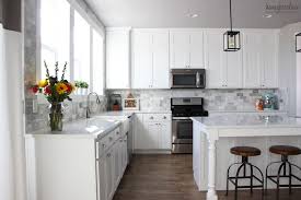 Recently, while rectifying an excess of a backsplash can give your kitchen a sporty new look, and increase its value, without having to rob your kid's college fund. My Diy Marble Backsplash Honeybear Lane