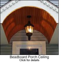 • blue reminds people of more recently it has become popular to stain wood beadboard porch ceilings. Beadboard Porch Ceilings