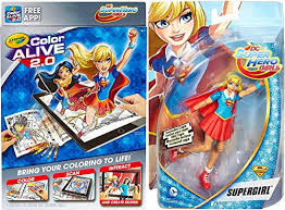 Click on the coloring page to open in a new window and print. Ayb Products Dc Super Hero Girls Play Set Crayola Color Alive 2 0 Supergirl With Cape Action Figure Super Hero Fun Set Crayons Coloring Pages Buy Online In Qatar At Qatar Desertcart Com Productid