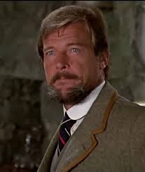 Roger Moore looking amazing with a beard. Enjoy him.