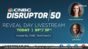 CNBC's Disruptor 50 Livestream Reveal Show