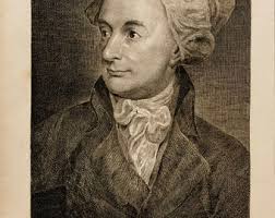 WILLIAM BLAKE (English, 1757-1827), "Portrait of William Cowper", 1802,  line engraving.