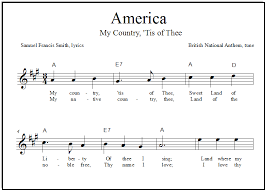 America (my country, 'tis of thee) is an american patriotic song, the lyrics of which were written by samuel francis smith. America Free Lead Sheets And Easy Guitar Tabs
