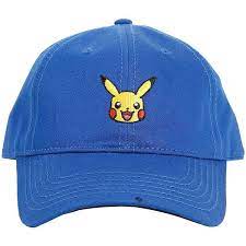 Pokemon Pikachu Curved Bill Hat Hot Topic Cotton Hats Cute Hats Embroidered Hats