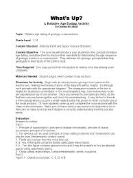 Relative dating is the science of determining the relative order of past events (i.e., the age of an object in comparison to another), without necessarily determining their absolute age (i.e. Relative Dating 7th Rock Geology Geology