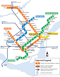 Montreal Metro Map Canada Metro Map Subway Map Montreal Travel