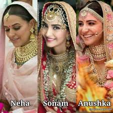 Beautiful Brides Neha Sonam And Anushka Missuniverse India Missuniverseindia Nehadhupia Sonamkapoo Indian Bridal Wear Indian Celebrities Sabyasachi Bride