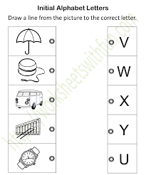 An oversized pdf file can be hard to send through email and may not upload onto certain file managers. English Preschool Initial Alphabet Letters Worksheet 10