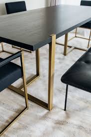 Maybe you would like to learn more about one of these? A Stunning Sturdy Dining Table You Ll Love For Years Color Chic Dining Table Gold Gold Dining Room Dinning Table Design